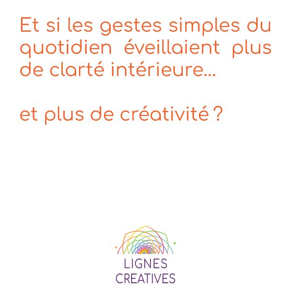 Parfois, les meilleures idées émergent quand le corps est occupé et l’esprit se libère… 

Tu as déjà remarqué ?
Souvent, les idées me viennent quand mes mains sont occupées.
Quand je lave la vaisselle, quand je marche sans but, quand je plie du linge…
Des gestes simples, familiers.
C’est comme si, à ces moments-là, mon corps disait : “Je suis en sécurité.”
Et alors, mon esprit peut se relâcher, se poser un peu.
Les pensées vagabondent, des liens se tissent.
Et dans cet espace tranquille, quelque chose se remet à circuler.
Des prises de conscience apparaissent.
Des solutions que je ne voyais pas avant.
Parfois même, des élans nouveaux, des idées de directions à prendre.

Peut-être que toi aussi, tu trouves tes réponses dans ces petits instants du quotidien.

Et toi, où naissent tes idées ?

#lignescreatives #creativiteinterieure #creativitequotidienne #petitsgestesgrandesidees #rituelsquotidiens #clarteinterieure #inspirationsimples
#creerautrement #gestessimples #regulationemotionnelle #theoriepolyvagale
#espacepourcreer #souffledouceur #momentcreatif